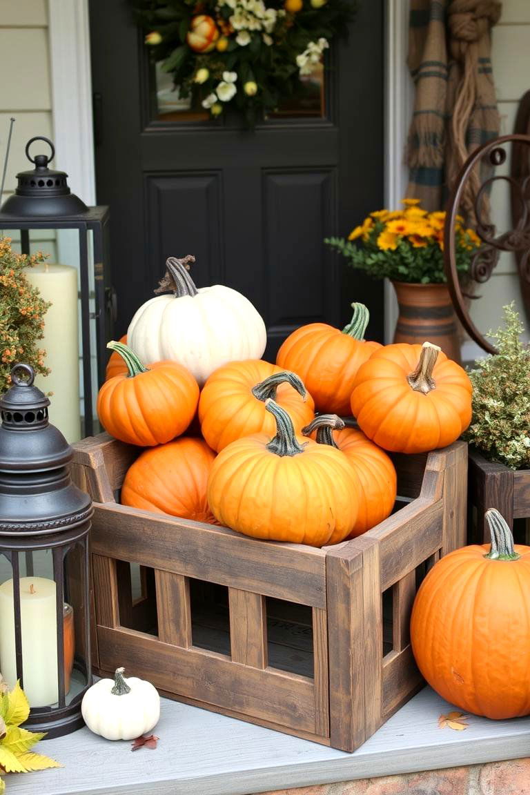 Vintage Accents for a Timeless Look - 24 Fall Porch Decor Ideas