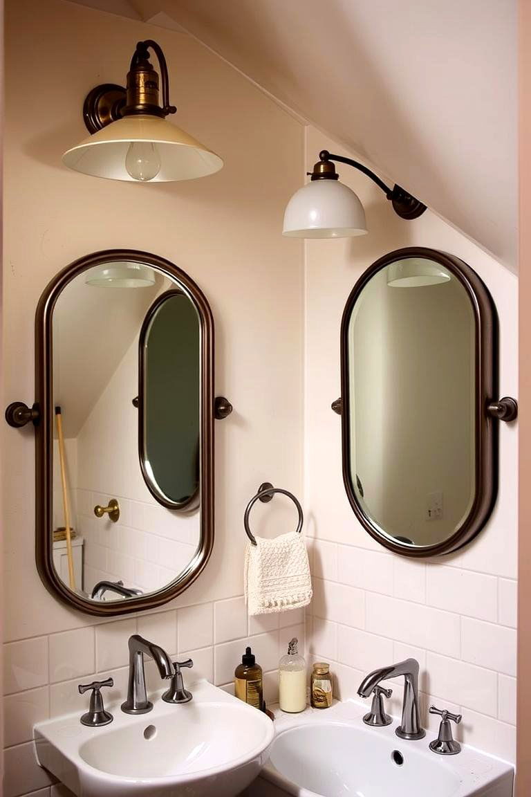 Vintage Accents for a Unique Style - 24 Attic Bathroom Ideas