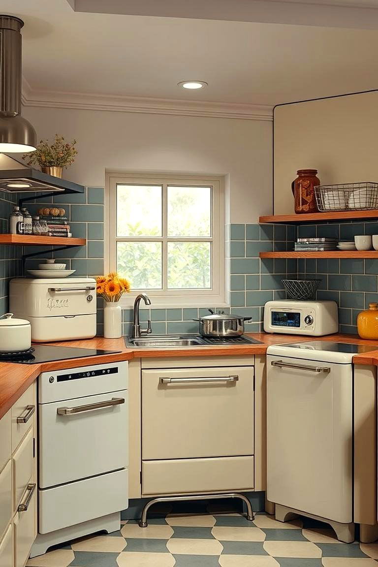 Vintage Appliances - 24 Shabby Chic Kitchen Ideas