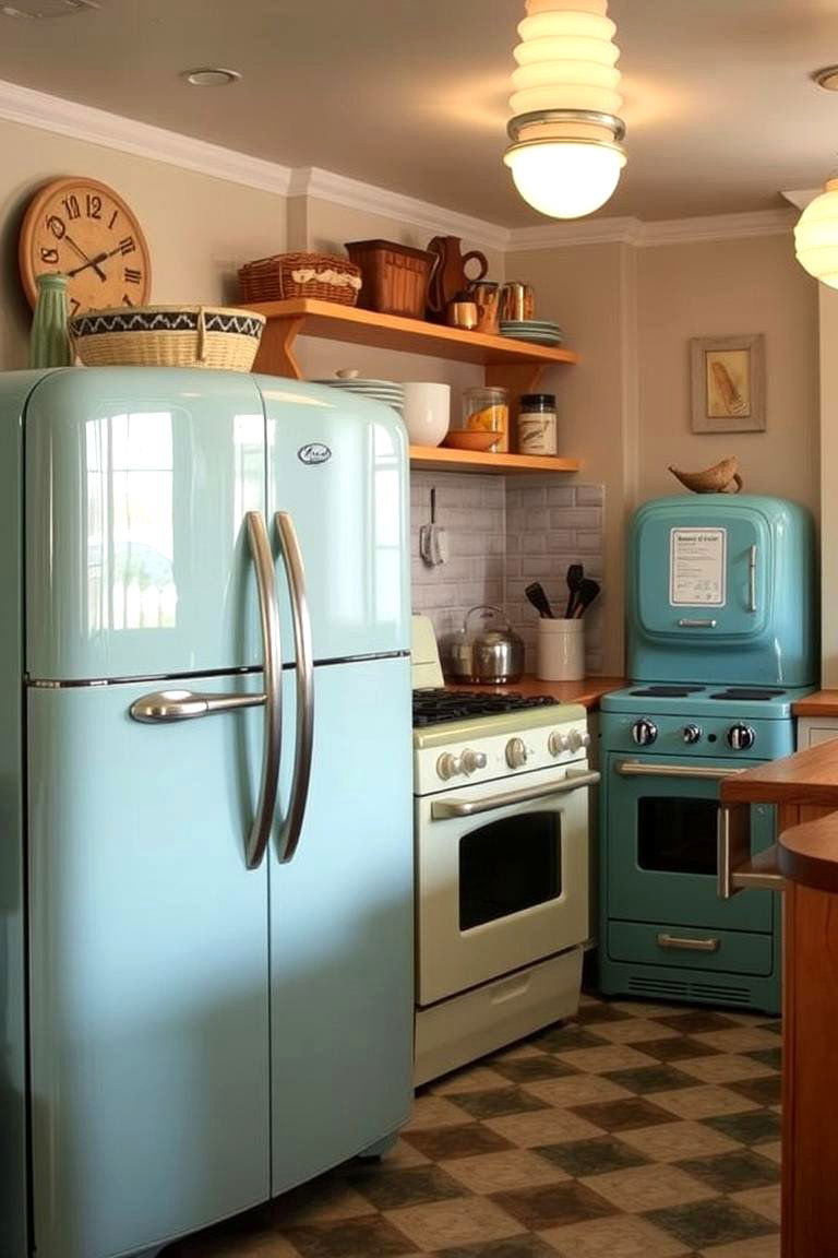 Vintage Appliances Appeal - 24 Cozy Kitchen Ideas