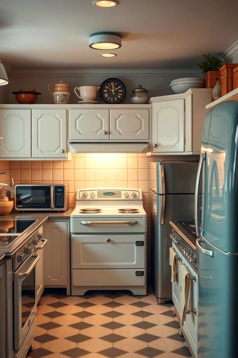 Vintage Appliances Charm - 24 Cottage Kitchen Ideas