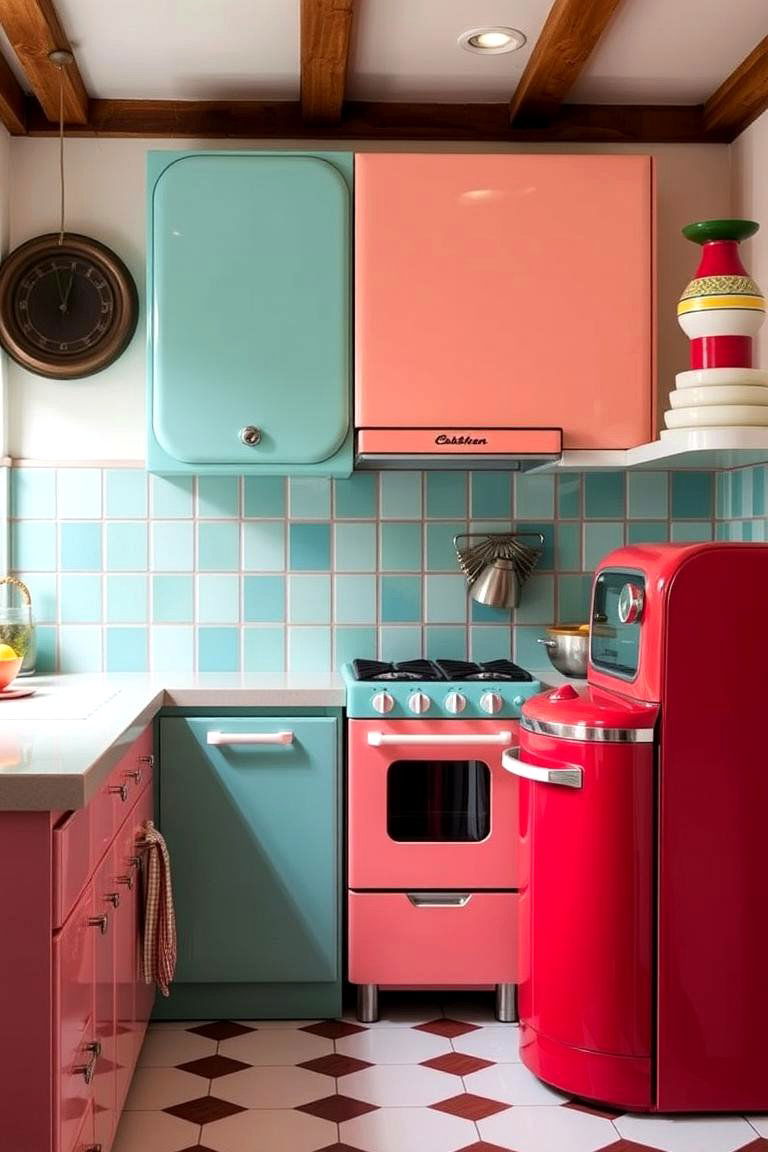 Vintage Appliances in the Kitchen - 27 1990s Interior Design Ideas
