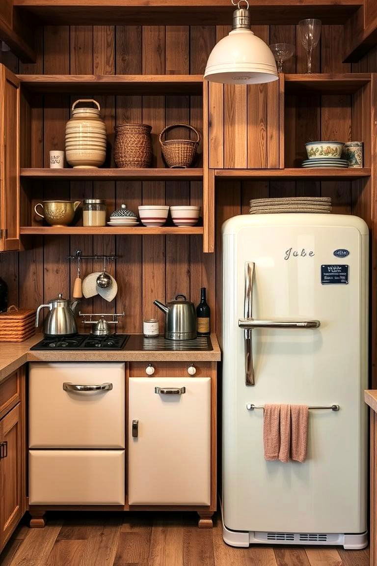 Vintage Appliances - 24 Barndominium Kitchen Ideas