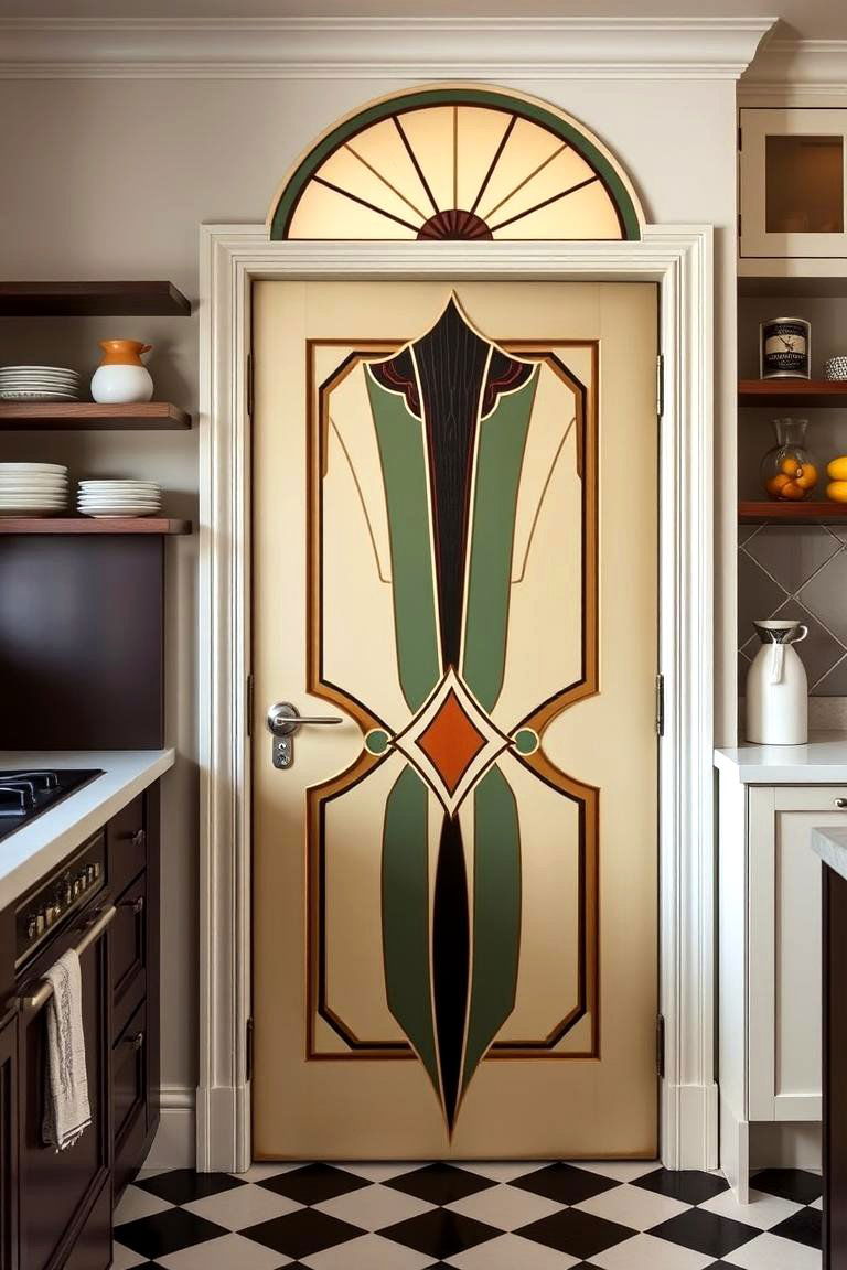 Vintage Art Deco Door - 24 Kitchen Door Design Ideas