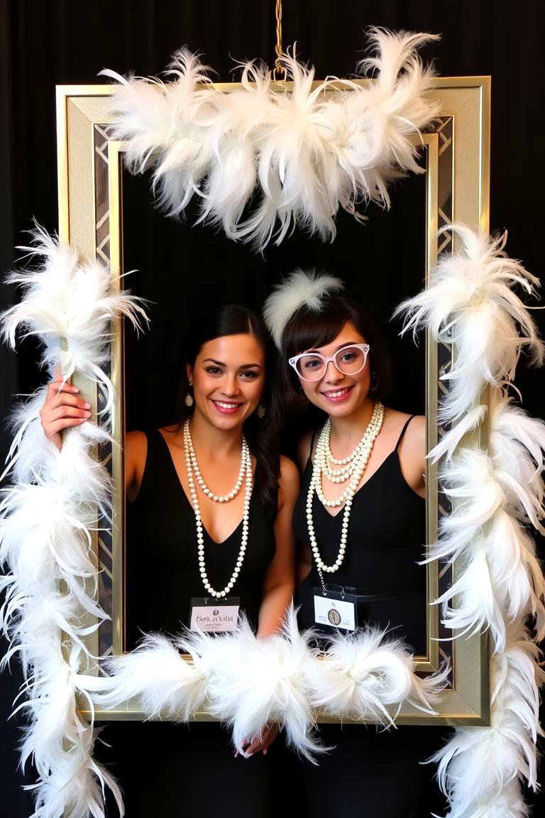Vintage Art Deco Photo Booth - 24 Art Deco Wedding Ideas