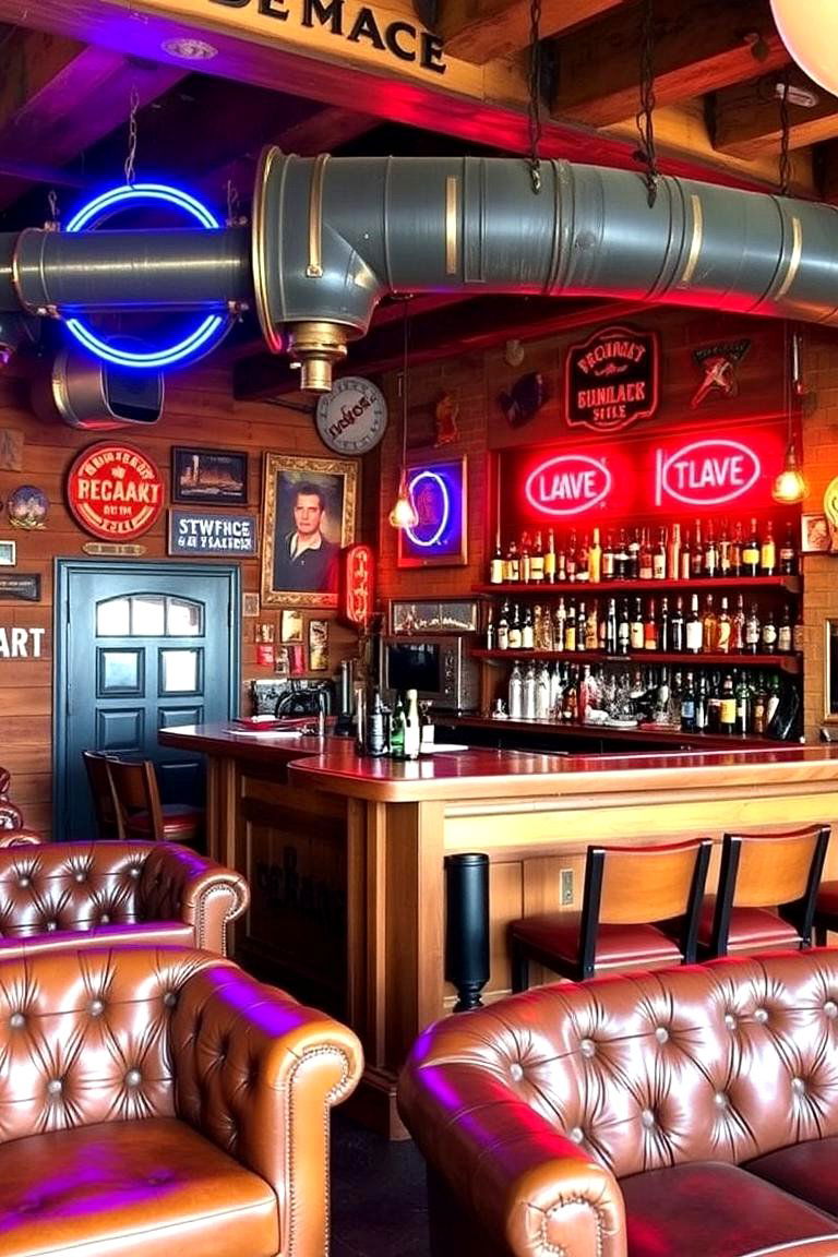 Vintage Bar Man Cave - 24 Man Cave Design Ideas