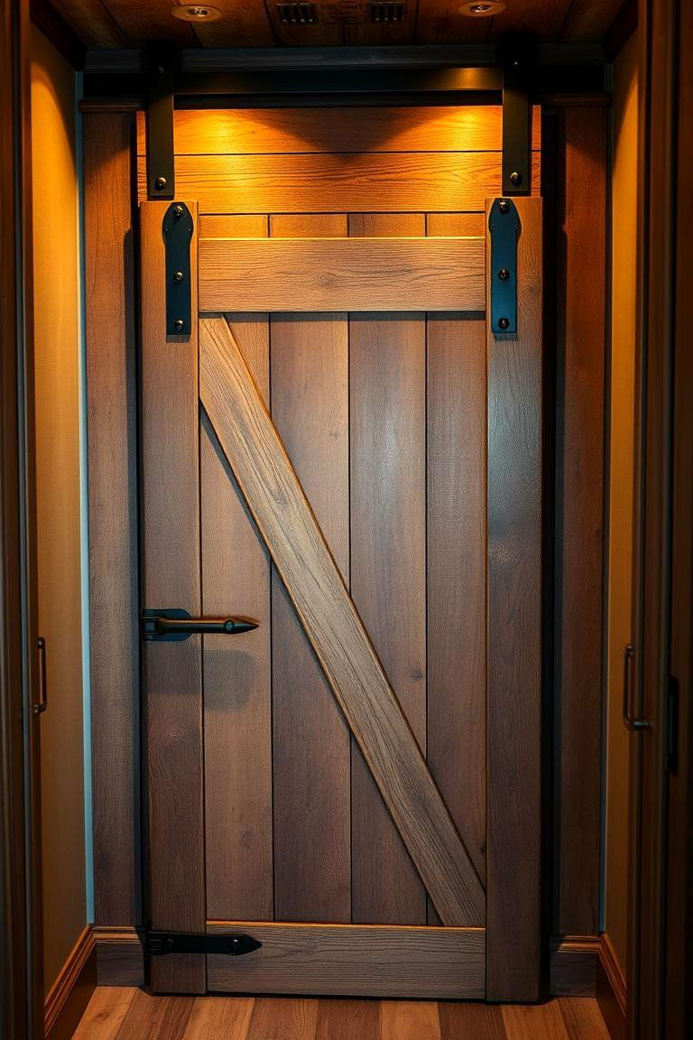 Vintage Barn Door Entry - 24 Rustic Closet Ideas