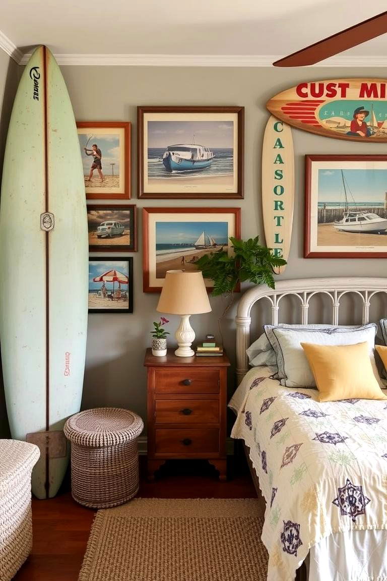 Vintage Beach Finds for a Nostalgic Touch - 24 Beach Themed Bedroom Ideas