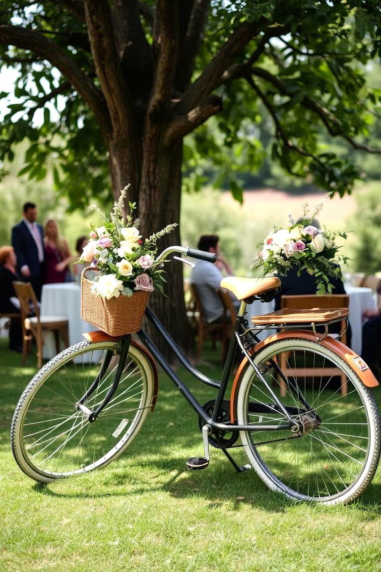 Vintage Bicycle for Decor or Photos - 24 Garden Wedding Ideas