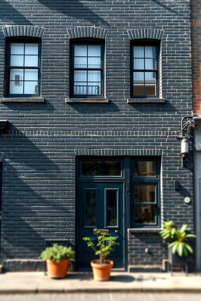 Vintage Black Brick with Modern Twist - 24 Black Brick House Exteriors