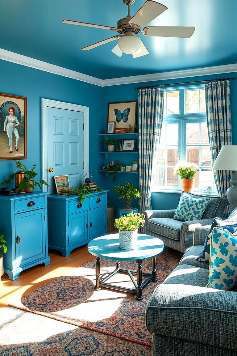 Vintage Blue Verve - 24 blue victorian house colors