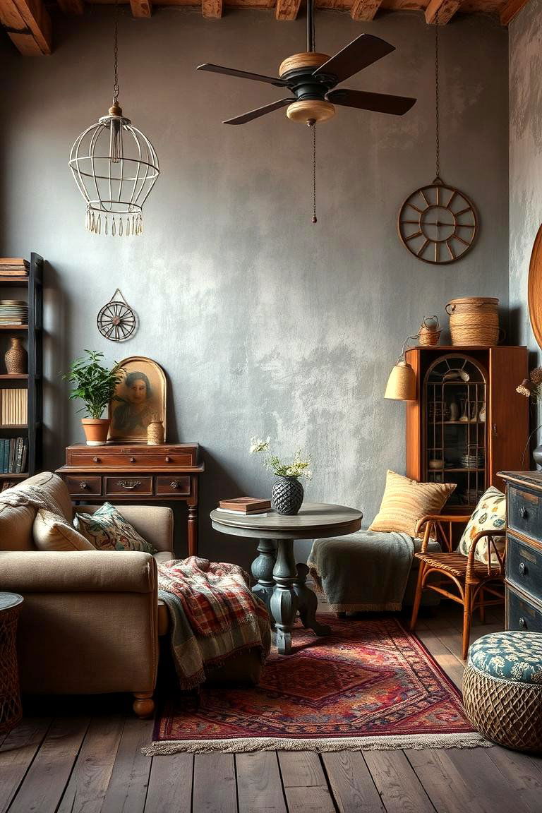 Vintage Boho Revival - 24 Grey Boho Bedroom Ideas