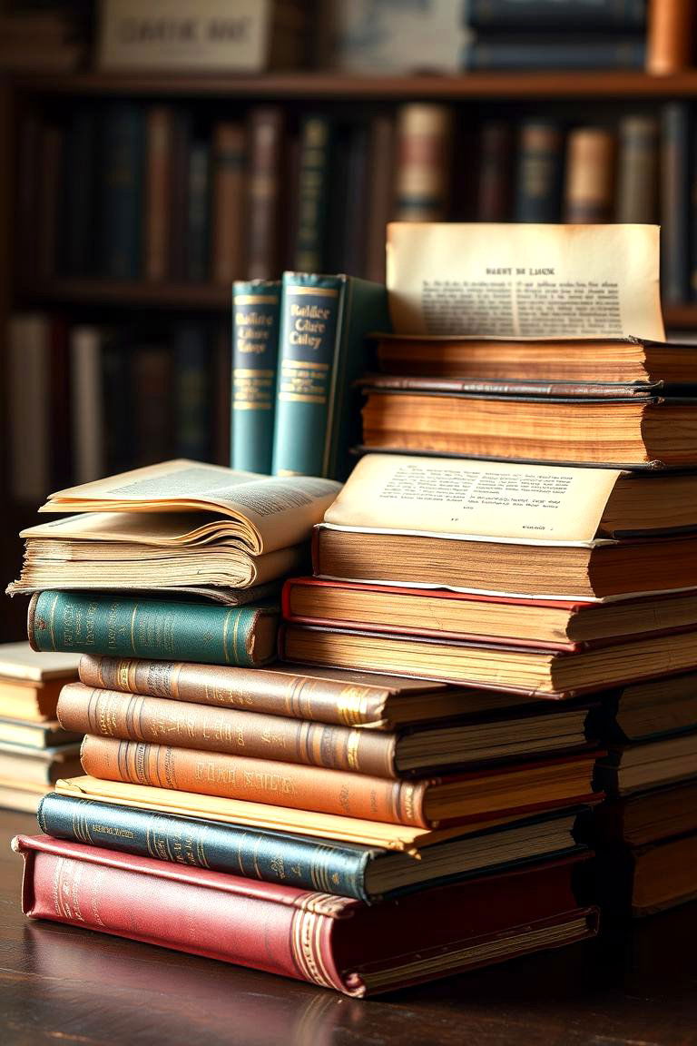 Vintage Book Stacks Centerpiece - 24 Centerpiece Ideas
