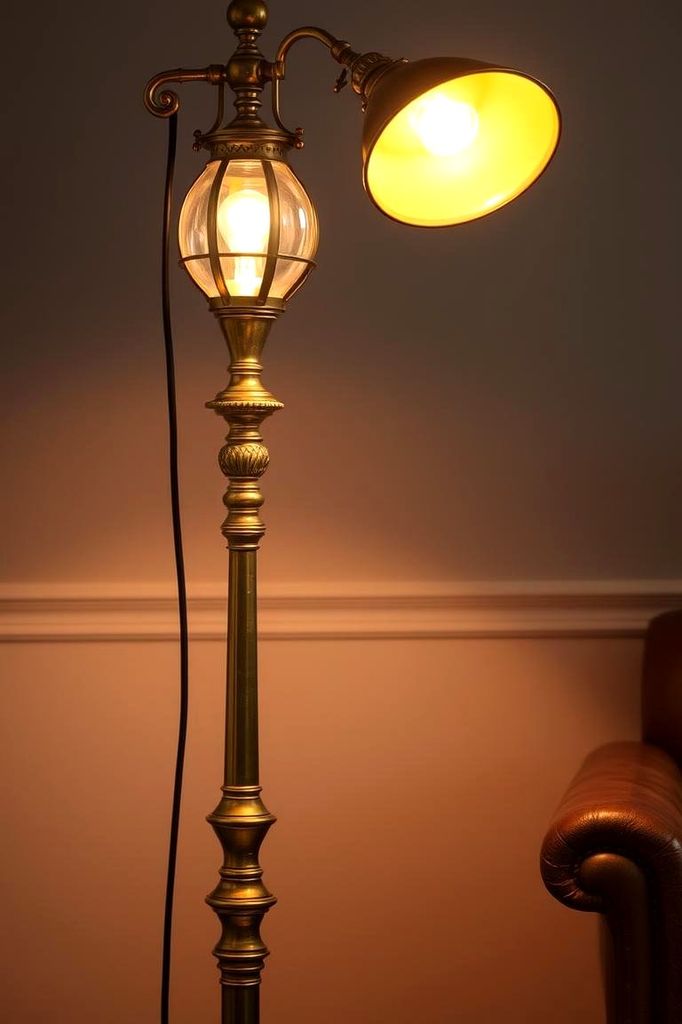 Vintage Brass Floor Lamp - 24 Living Room Floor Lamp Ideas and Inspiration