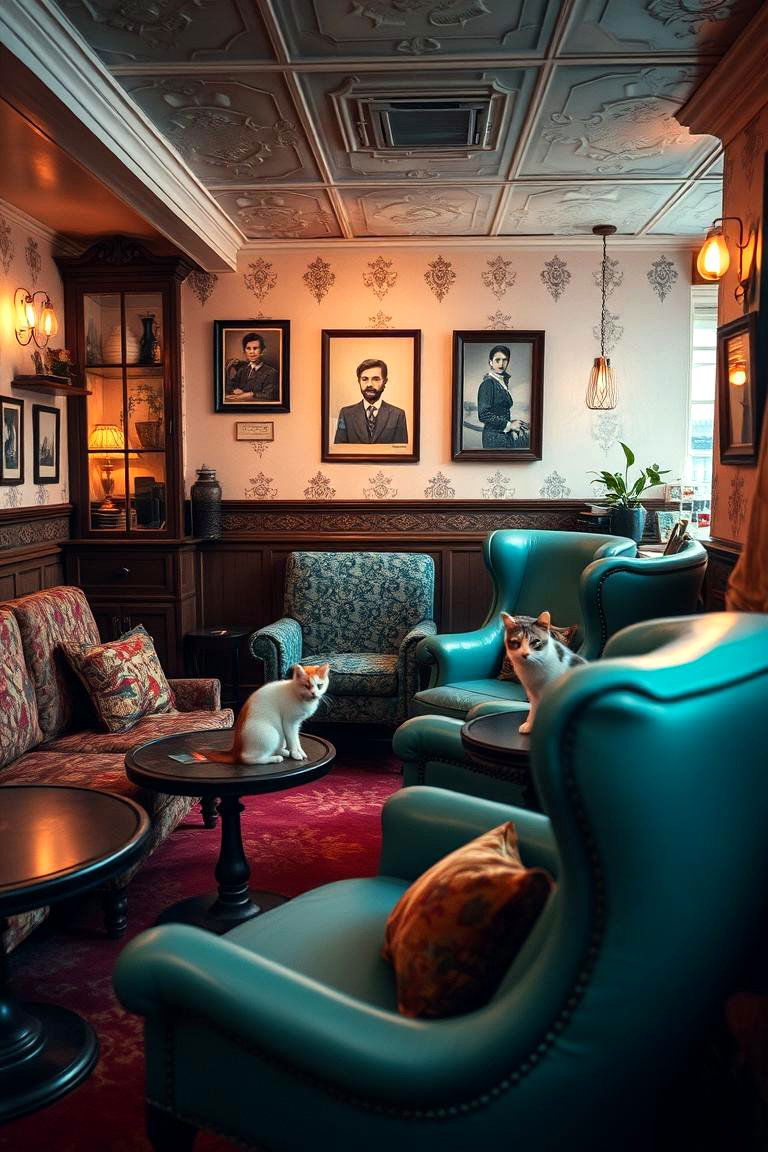 Vintage Cat Lounge - 24 Cat Room Ideas