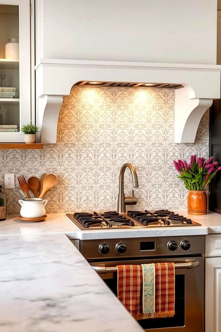 Vintage Charm - 24 White Kitchen Backsplash Ideas