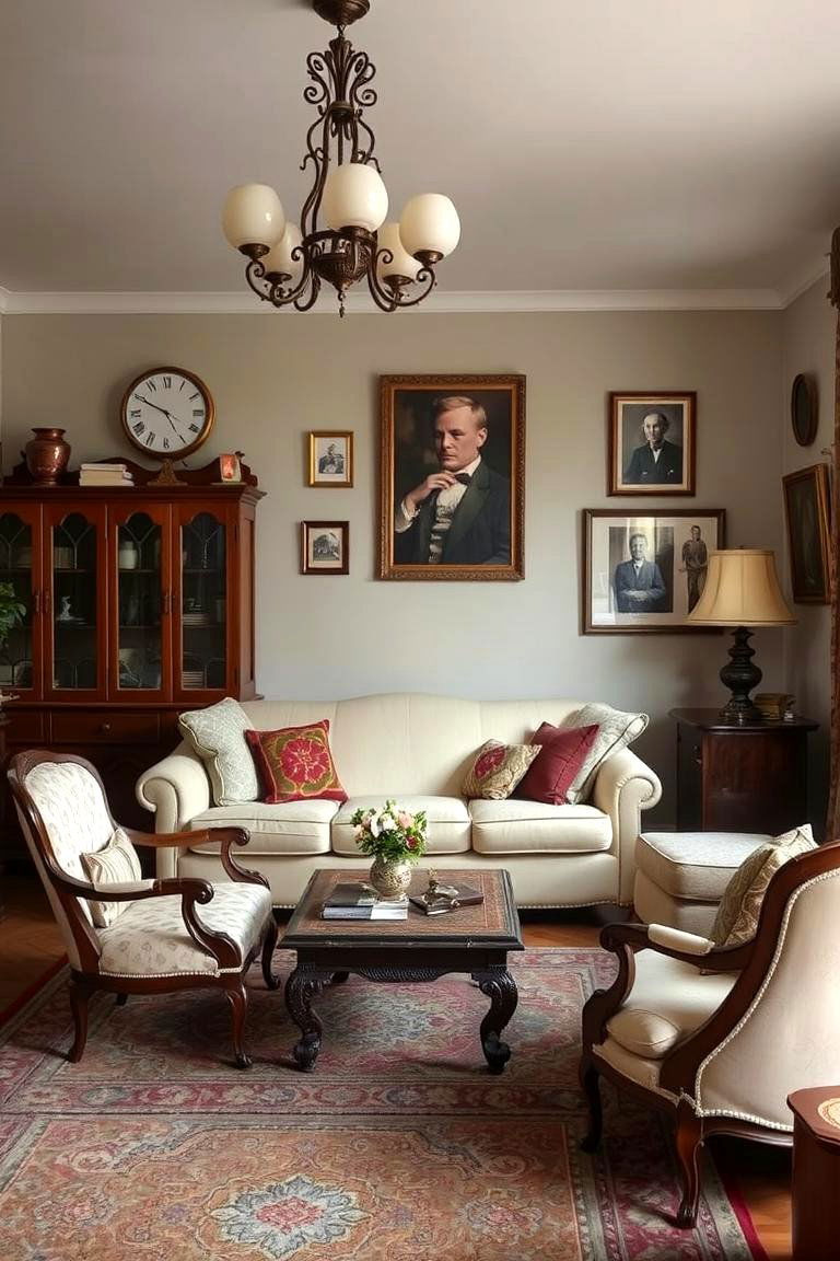 Vintage Charm - 24 Cream Couch Living Room Ideas