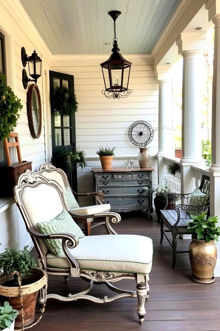 Vintage Charm - 24 Small Porch Ideas