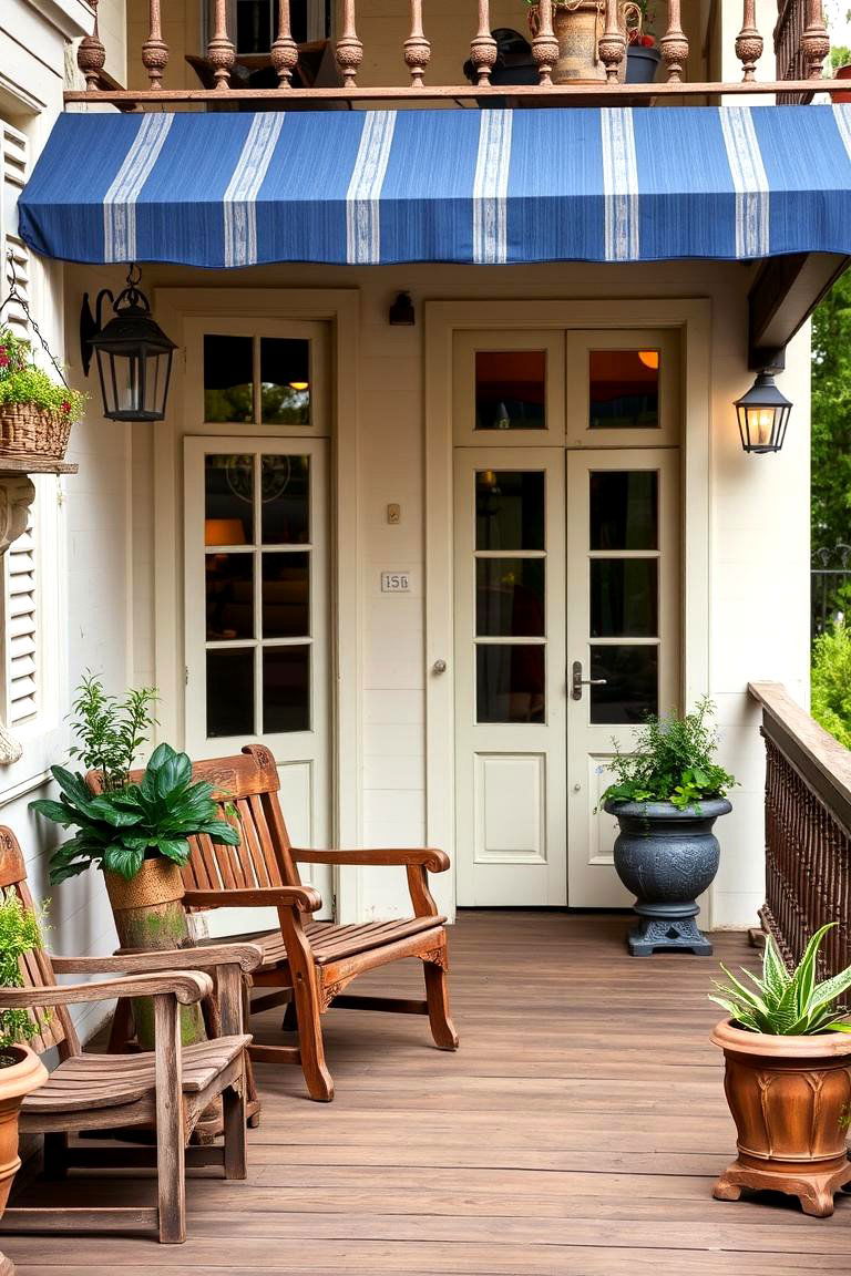 Vintage Charm Balcony - 24 Balcony Deck Ideas