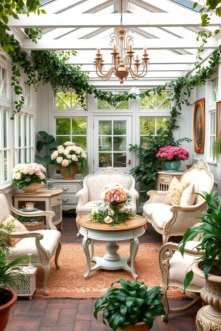 Vintage Charm Garden Room - 24 Garden Room Ideas