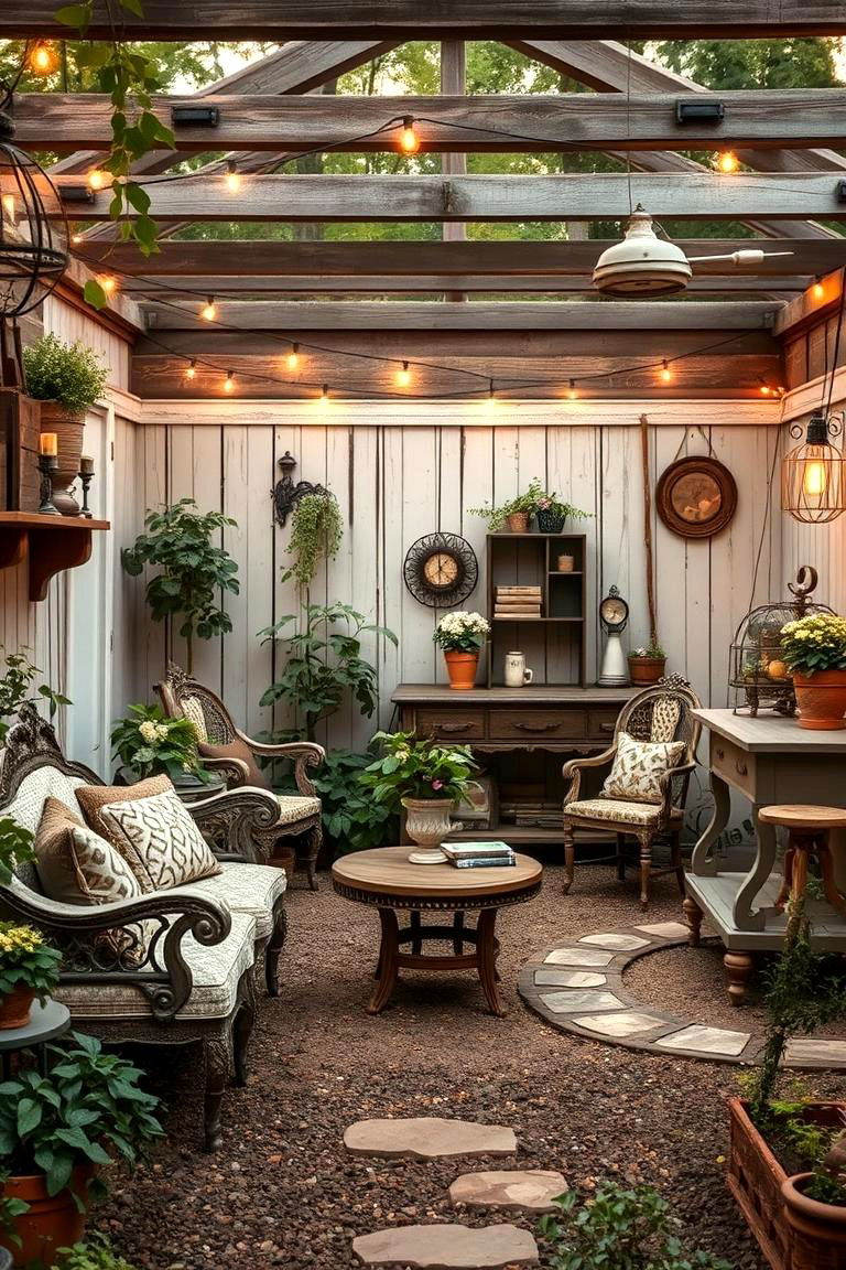 Vintage Charm Garden - 24 L Shaped Backyard Ideas