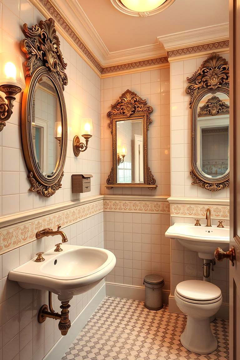 Vintage Charm Revival - 24 Hall Bathroom Ideas