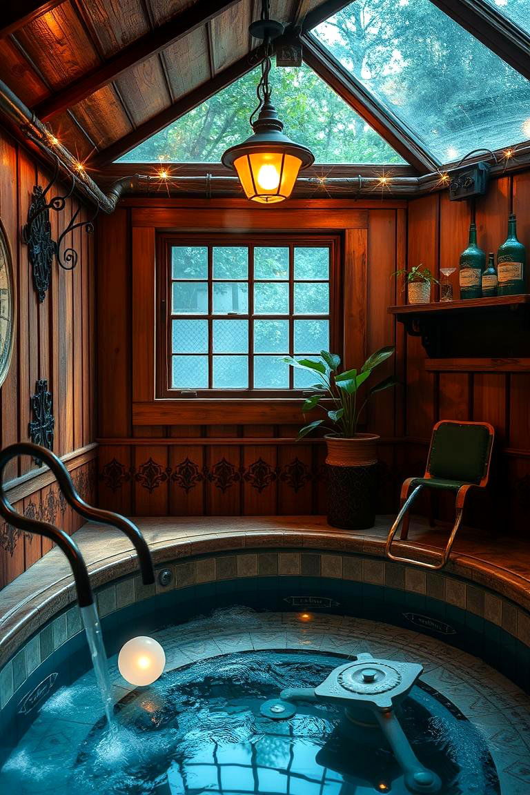 Vintage Charm Sunken Hot Tub - 24 Sunken Hot Tub Ideas