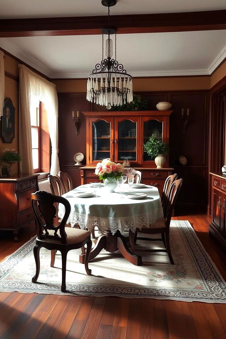 Vintage Charm Sunroom - 24 Sunroom Dining Room Ideas