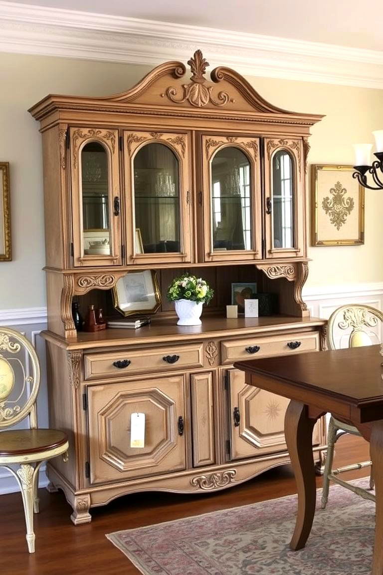 Vintage Chic Hutch - 24 Dining Room Hutch Ideas