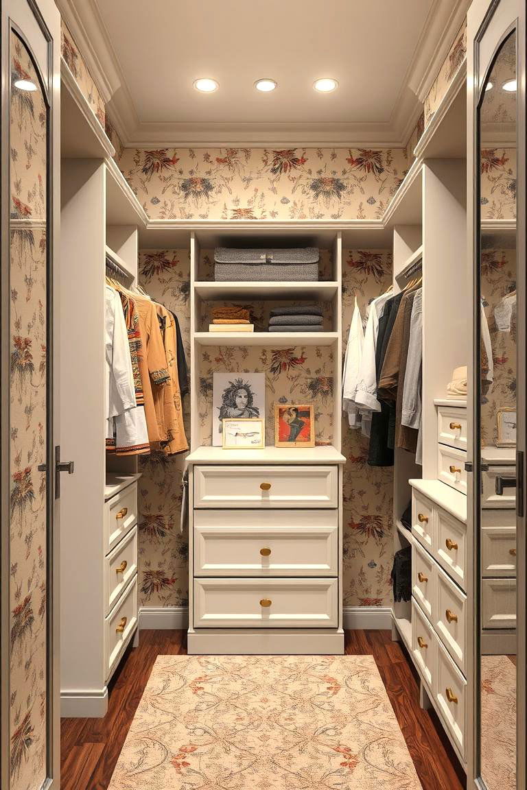 Vintage Chic Patterns - 24 Closet Wallpaper Ideas