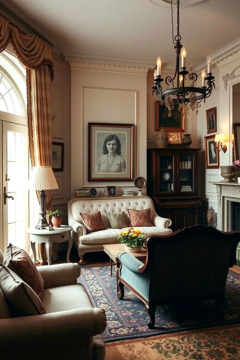 Vintage Chic Touch - 24 Dulux Egyptian Cotton Living Room Ideas