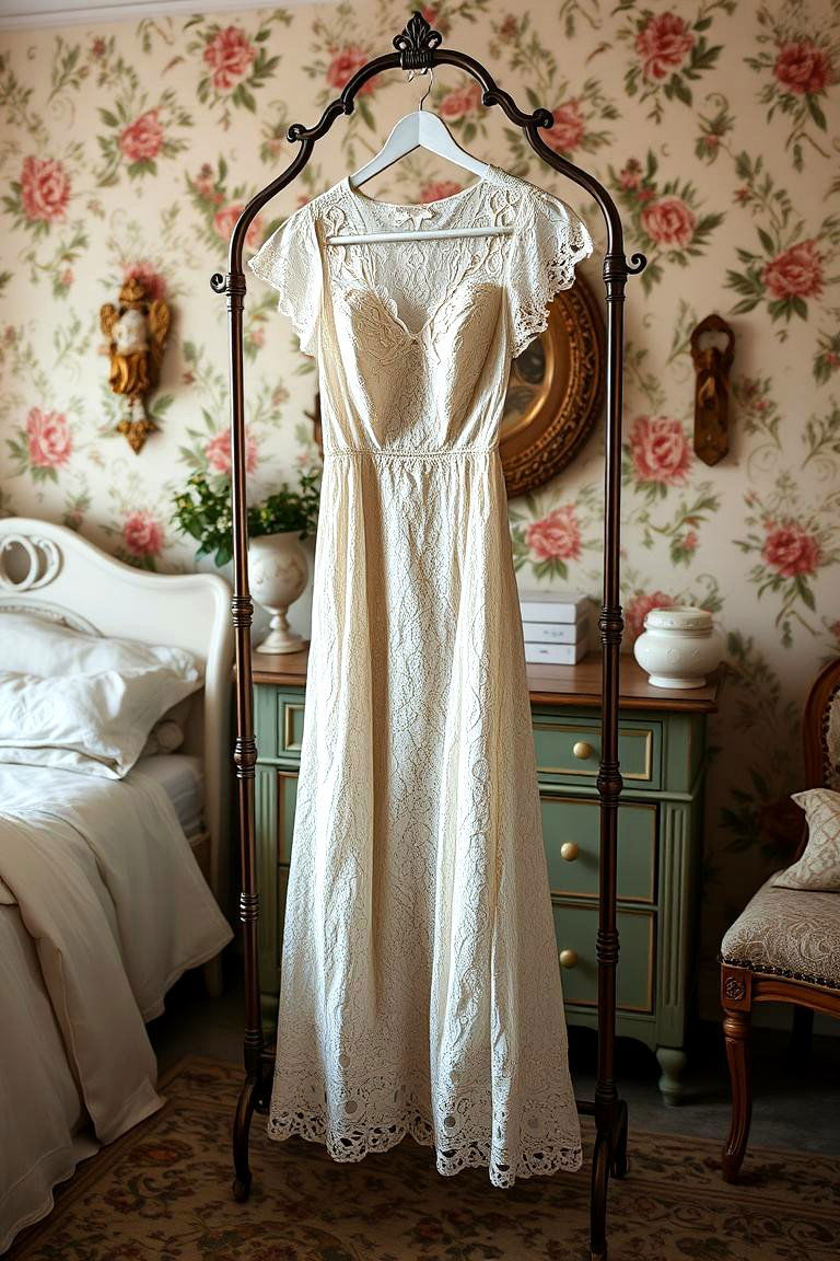Vintage Clothing Display - 24 Shabby Chic Bedroom Ideas