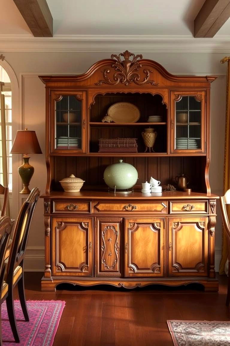 Vintage Credenza Storage - 24 Dining Room Storage Ideas