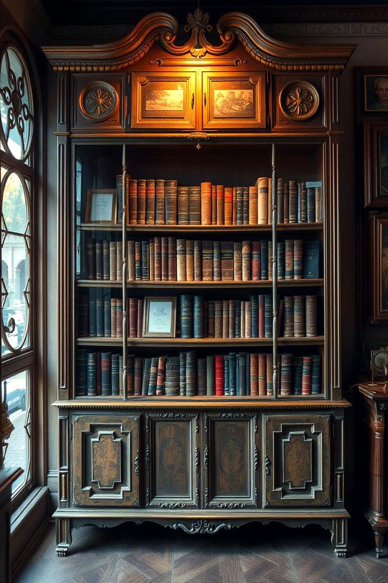 Vintage Display Bookshelf - 24 Built-in Bookshelf Ideas