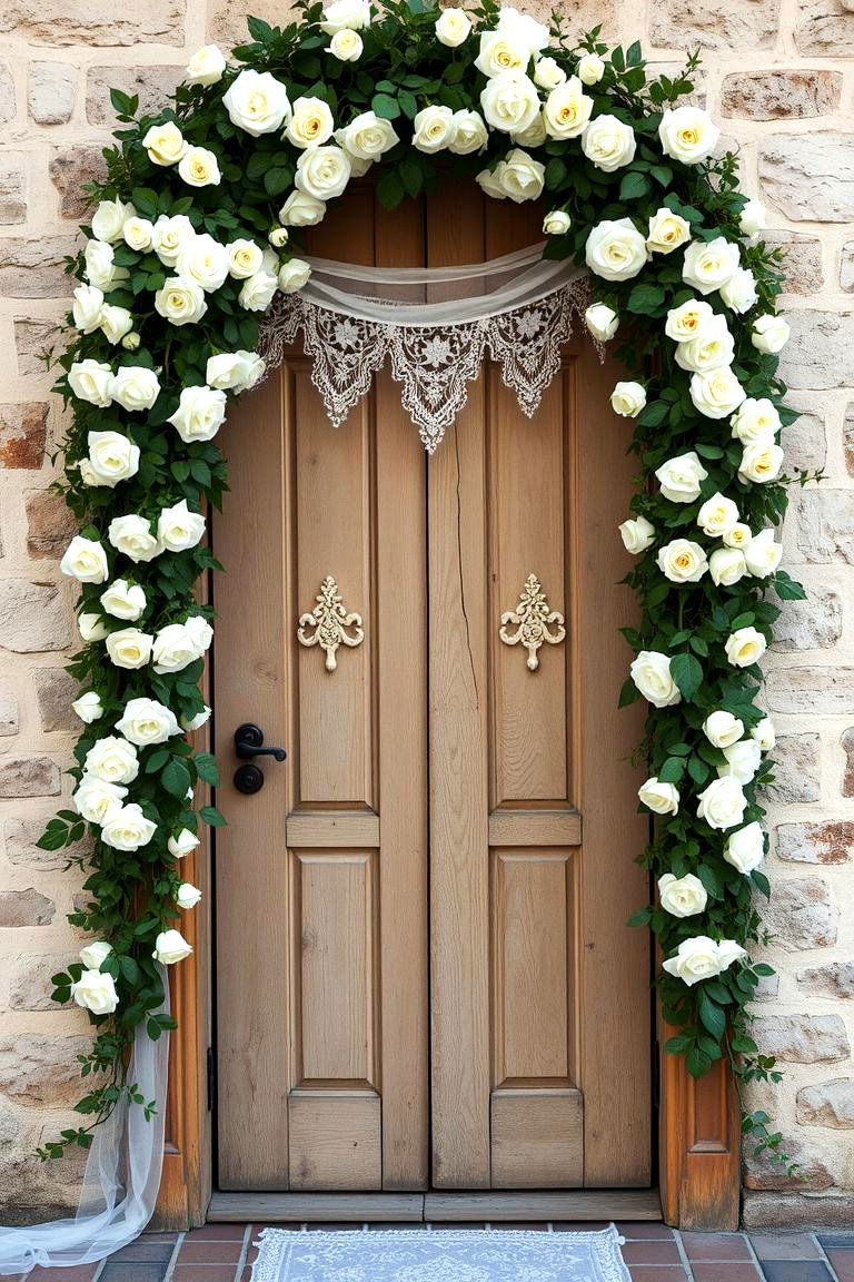 Vintage Doorway Altar - 24 Wedding Altar Ideas