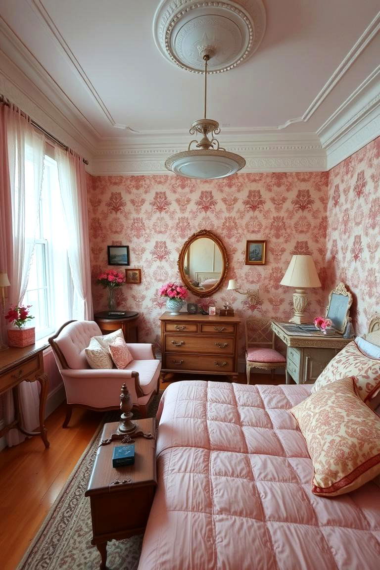 Vintage Dusty Rose Decor - 24 Dusty Rose Bedroom Ideas