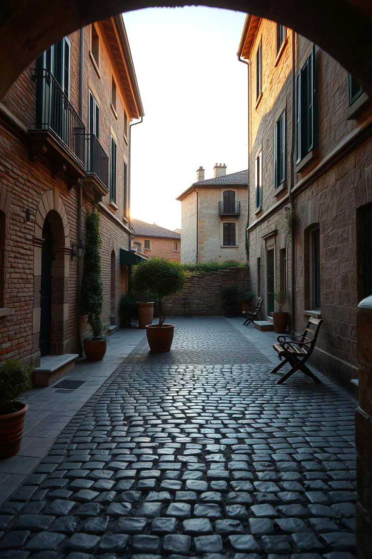 Vintage European Style - 24 cobblestone patio ideas