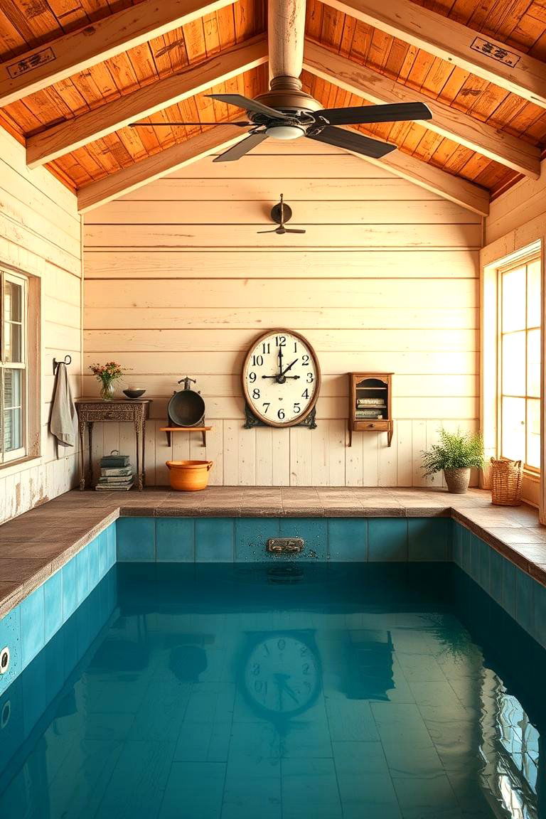 Vintage Farmhouse Aesthetic - 24 Rustic Pool House Ideas