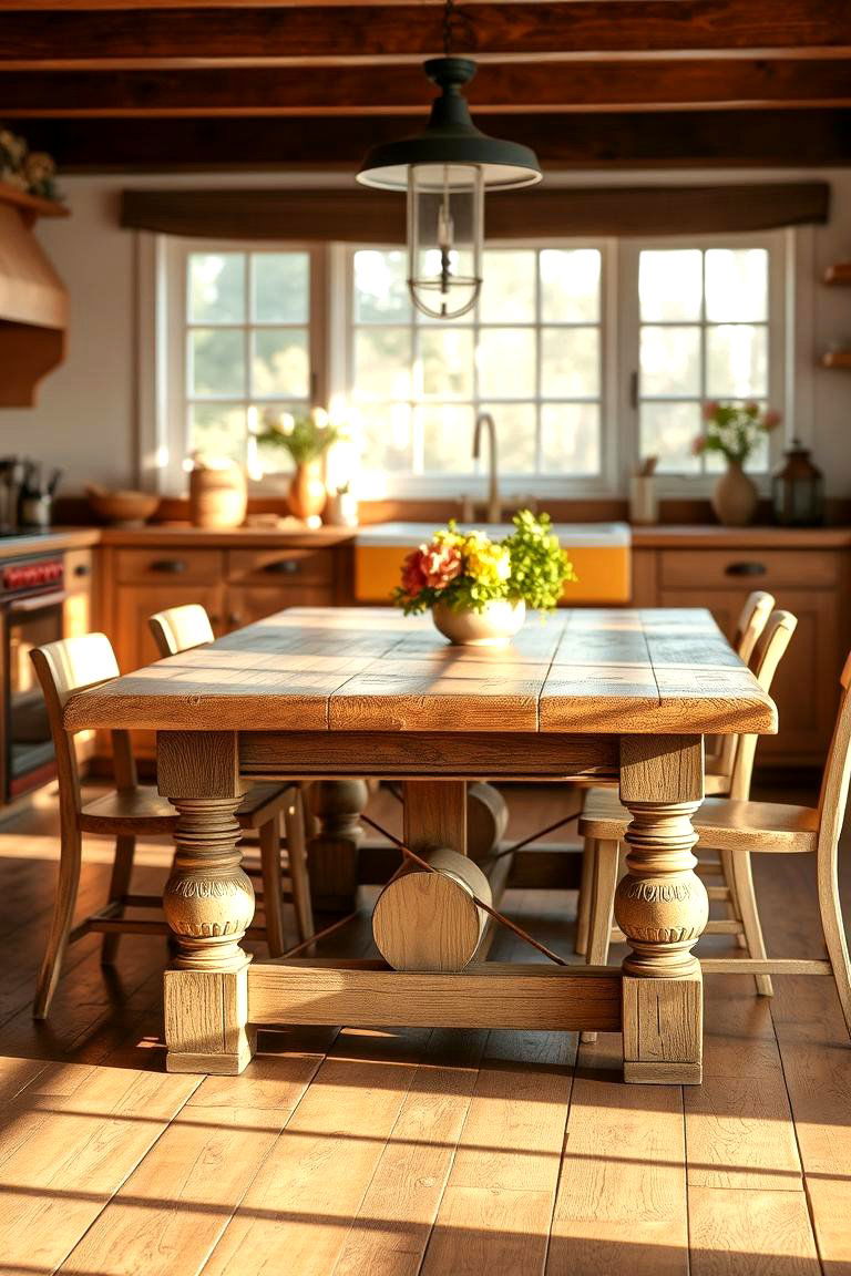 Vintage Farmhouse Table Appeal - 24 Small Kitchen Table Ideas