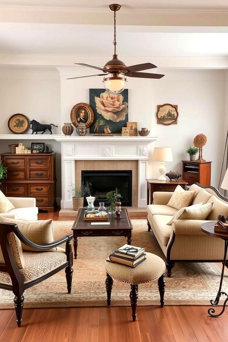 Vintage Finds and Antique Touches - 24 Magnolia Living Room Ideas