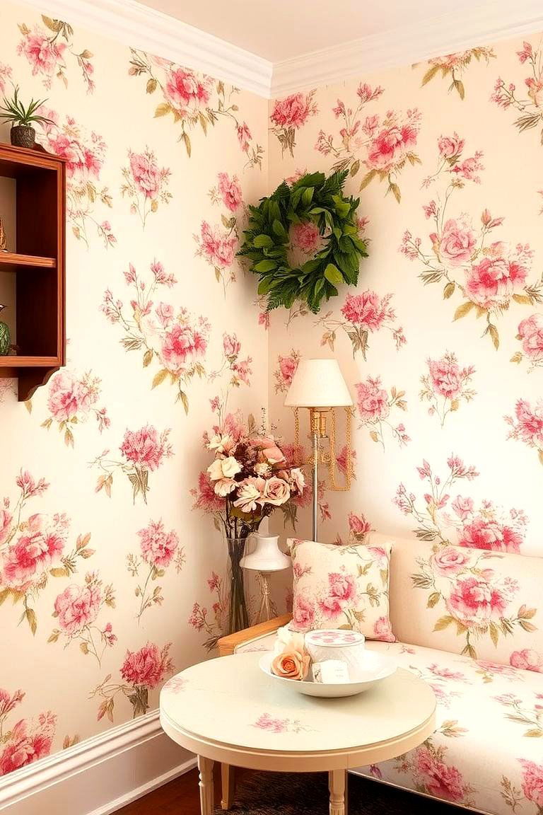 Vintage Floral Charm - 24 Wallpaper Ideas