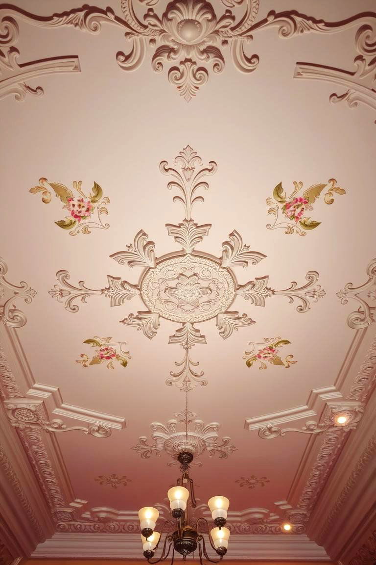 Vintage Floral Designs - 24 Ceiling Wallpaper Ideas