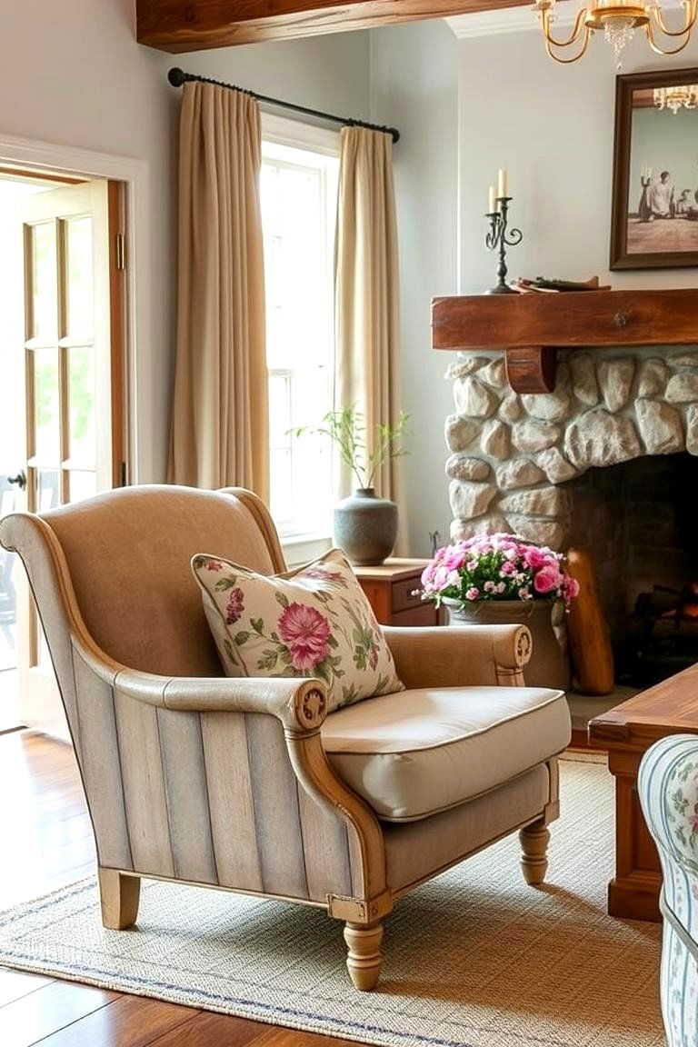 Vintage Furniture with an Elegant Touch - 24 French Country Living Room Ideas