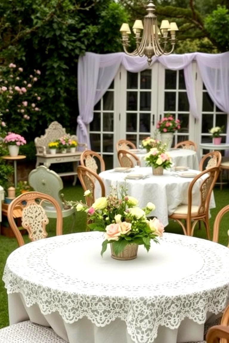 Vintage Garden Party Vibe - 24 Garden Wedding Ideas