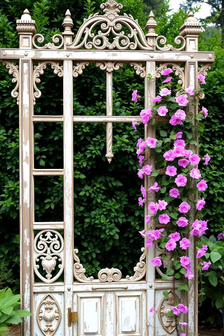 Vintage Garden Trellis - 24 Secret Garden Ideas