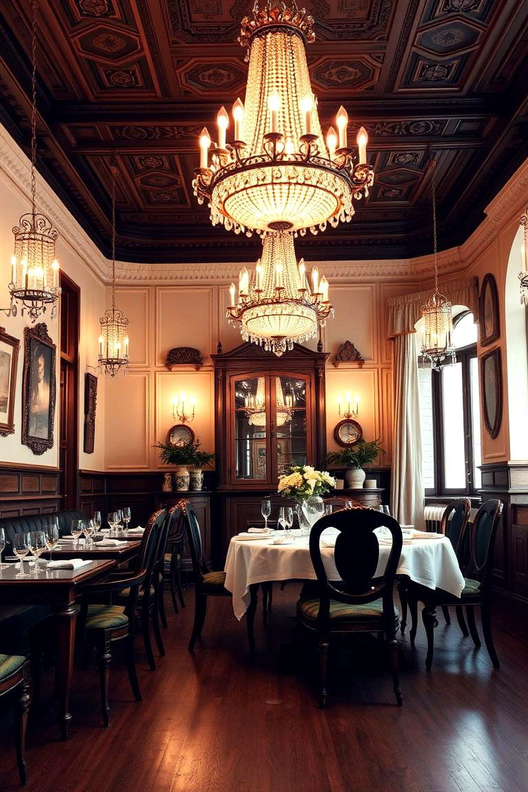 Vintage Glam Lighting Fixtures - 24 Glam Dining Room Ideas