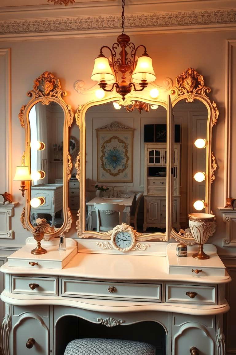 Vintage Glam Vanity - 24 Bedroom Vanity Ideas