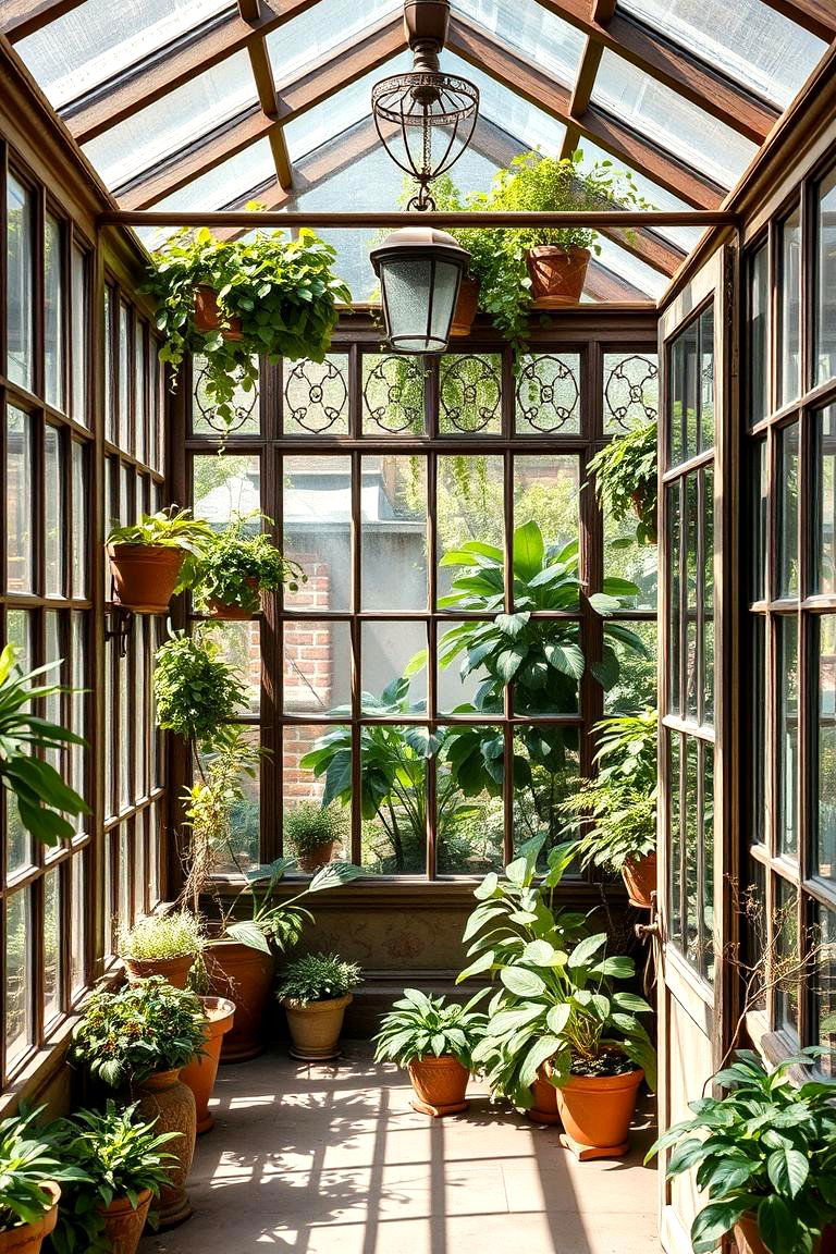 Vintage Glasshouse Revival - 24 Indoor Greenhouse Ideas