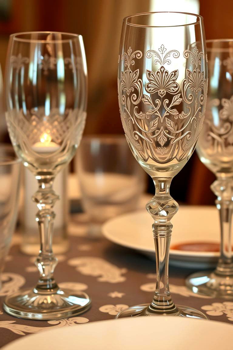 Vintage Glassware - 24 Dining Table Decor Ideas