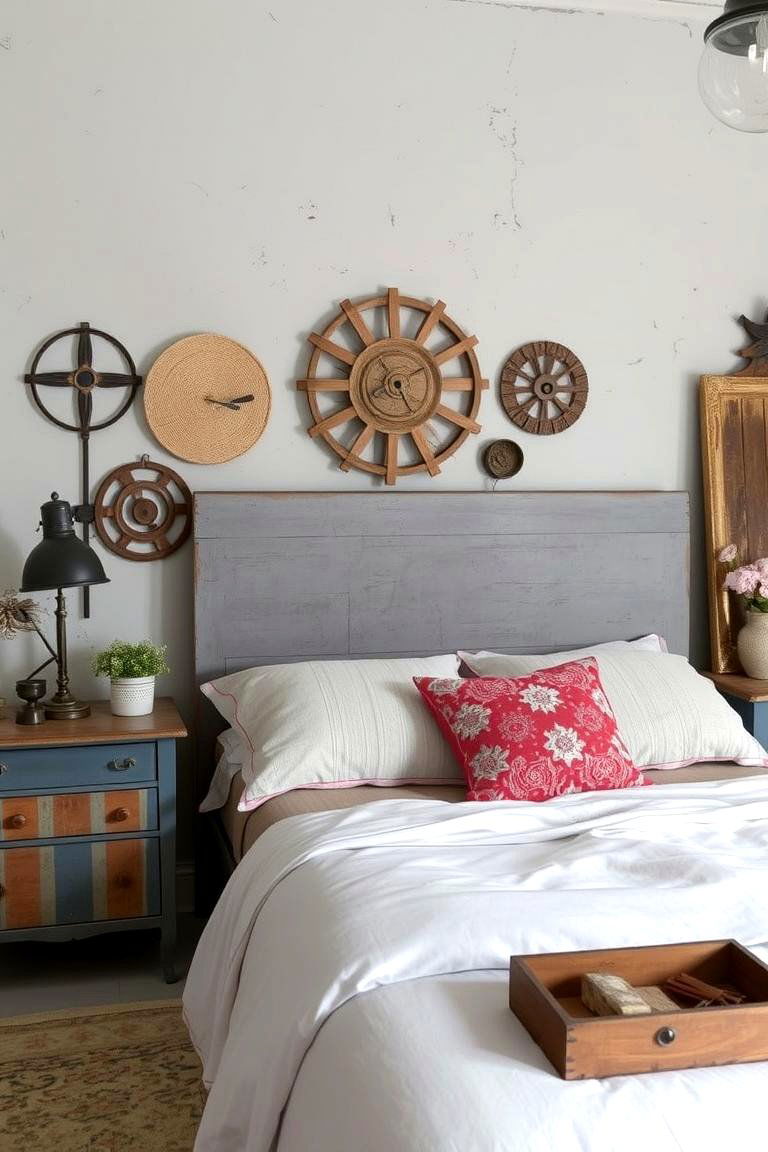 Vintage Industrial Grey Fusion - 24 Grey Headboard Bedroom Ideas